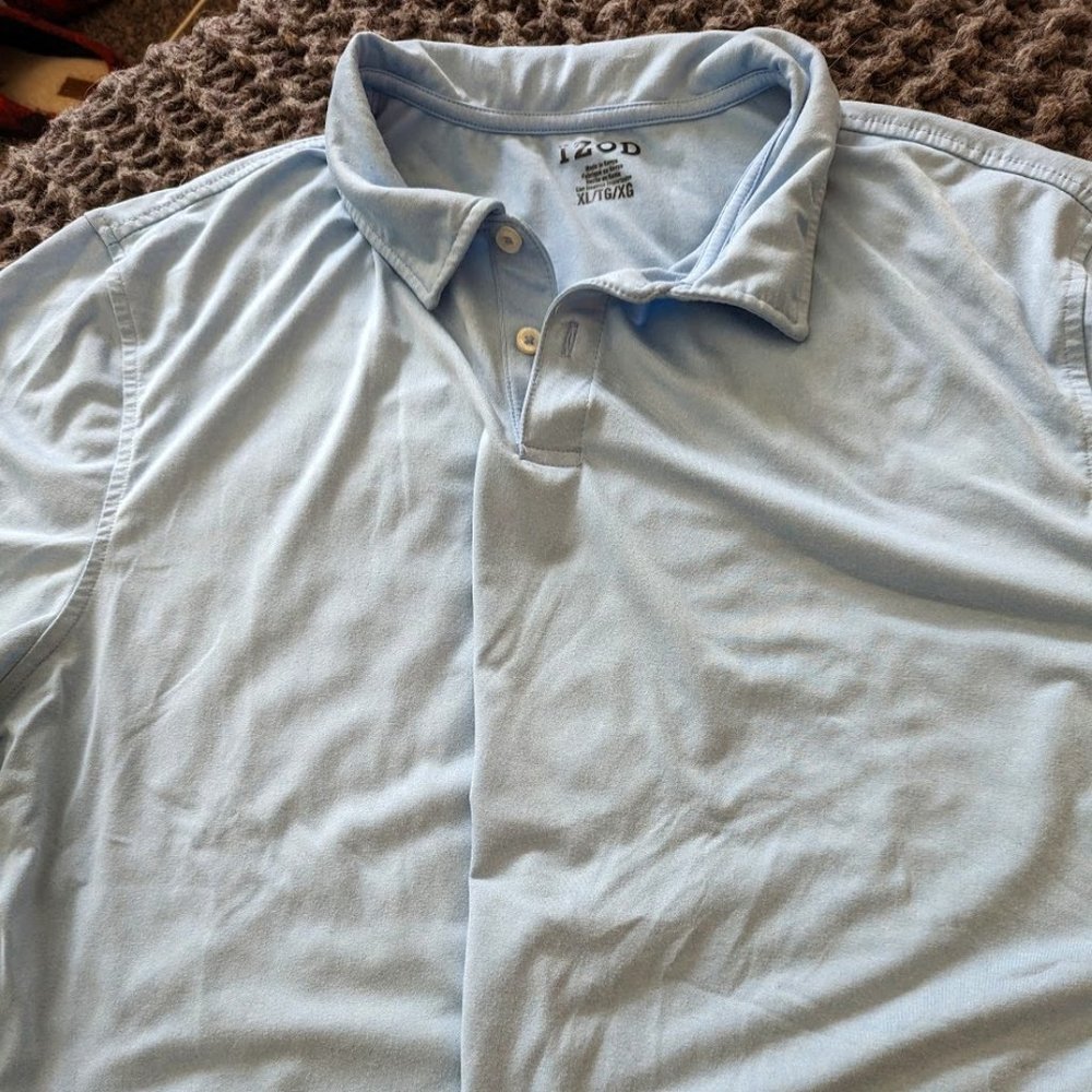 Pale blue Izod polo - Mens XL